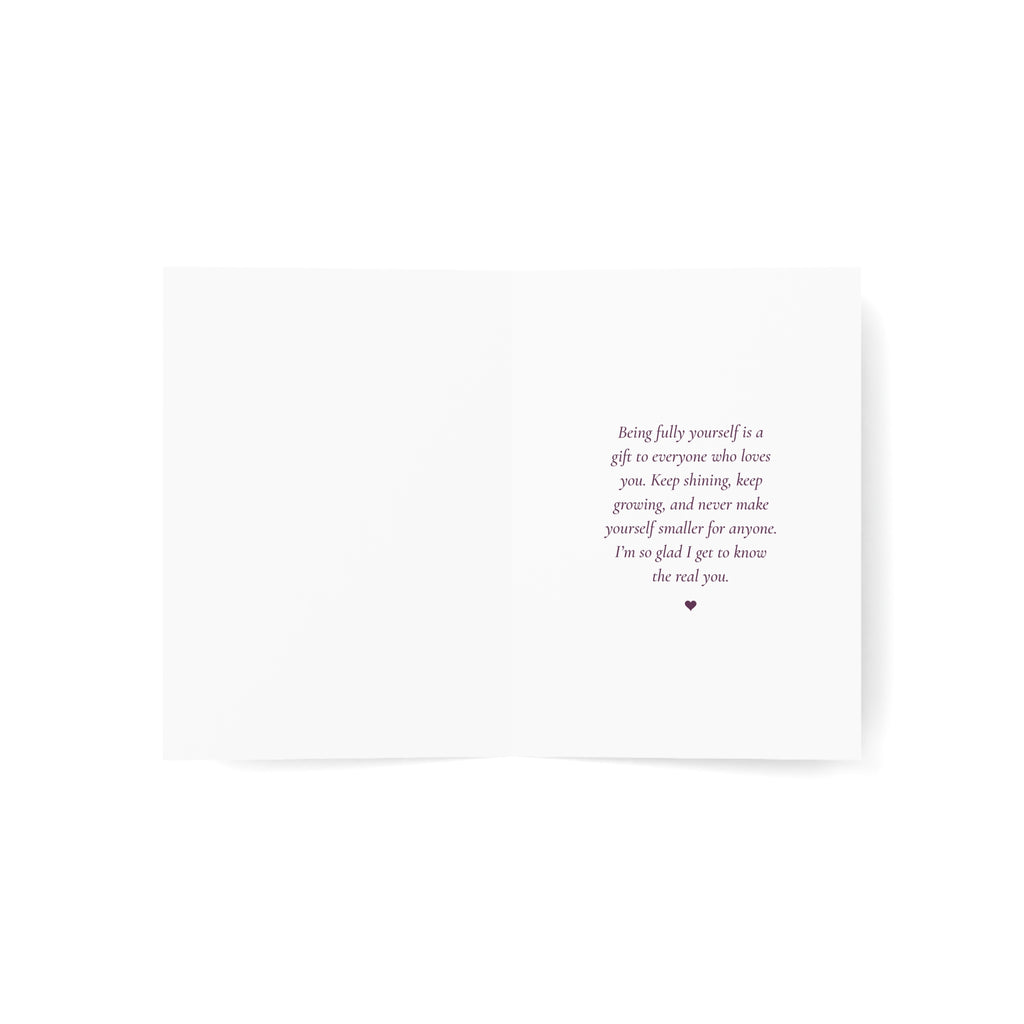 A Little More of You | Coming Out Card to Celebrate Being Yourself
