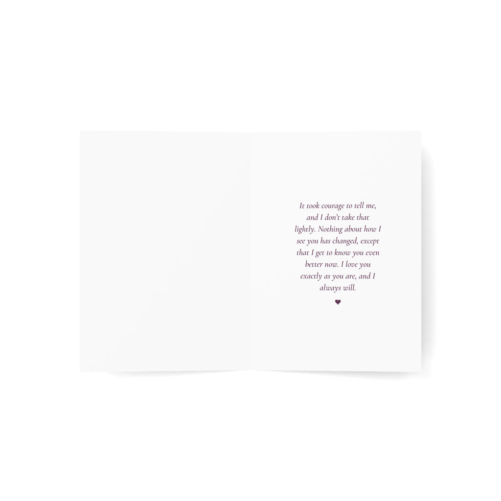Thank You for Trusting Me | Coming Out Card for Someone You Love