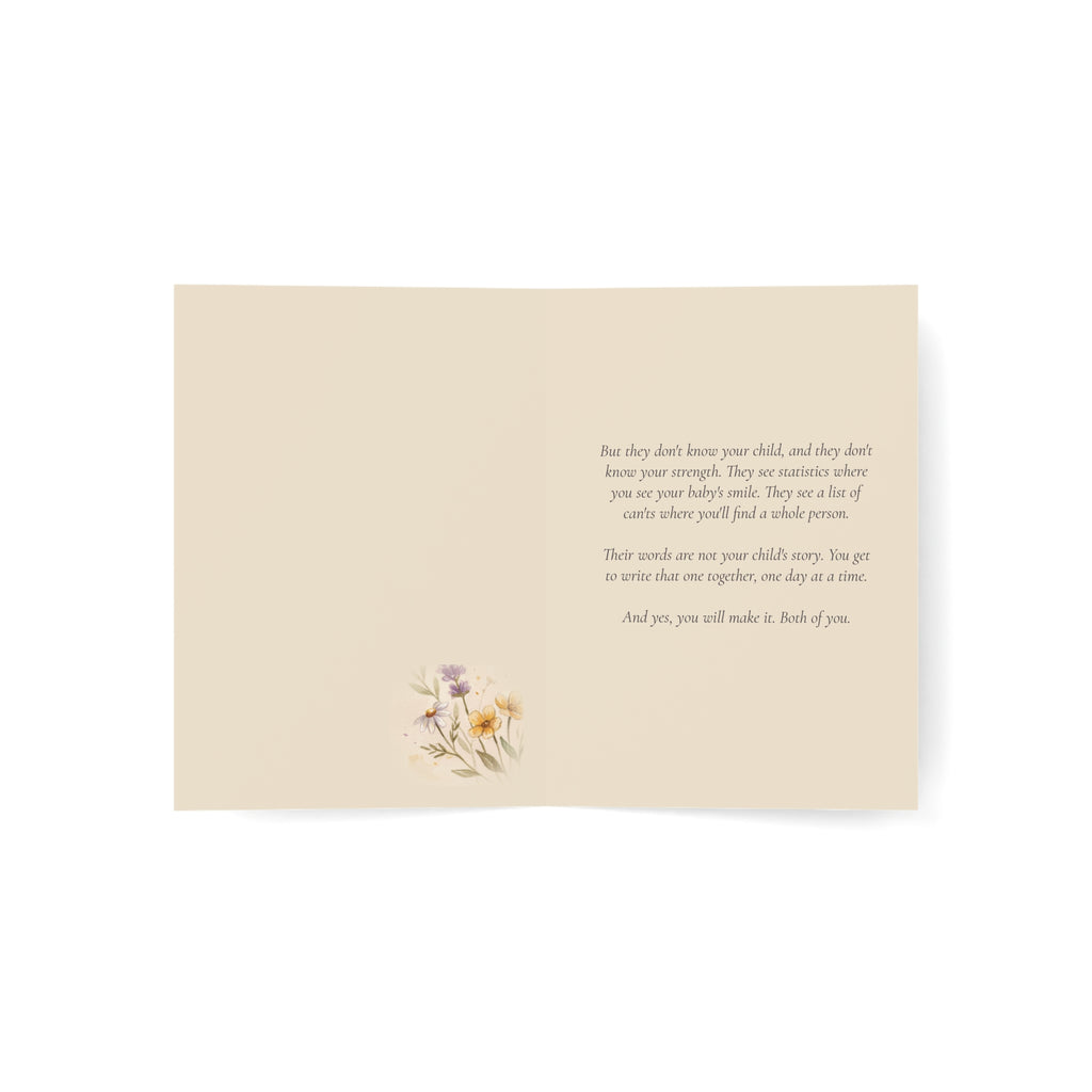 Your Child's Diagnosis Day | Autism Parent Support Card, Hands