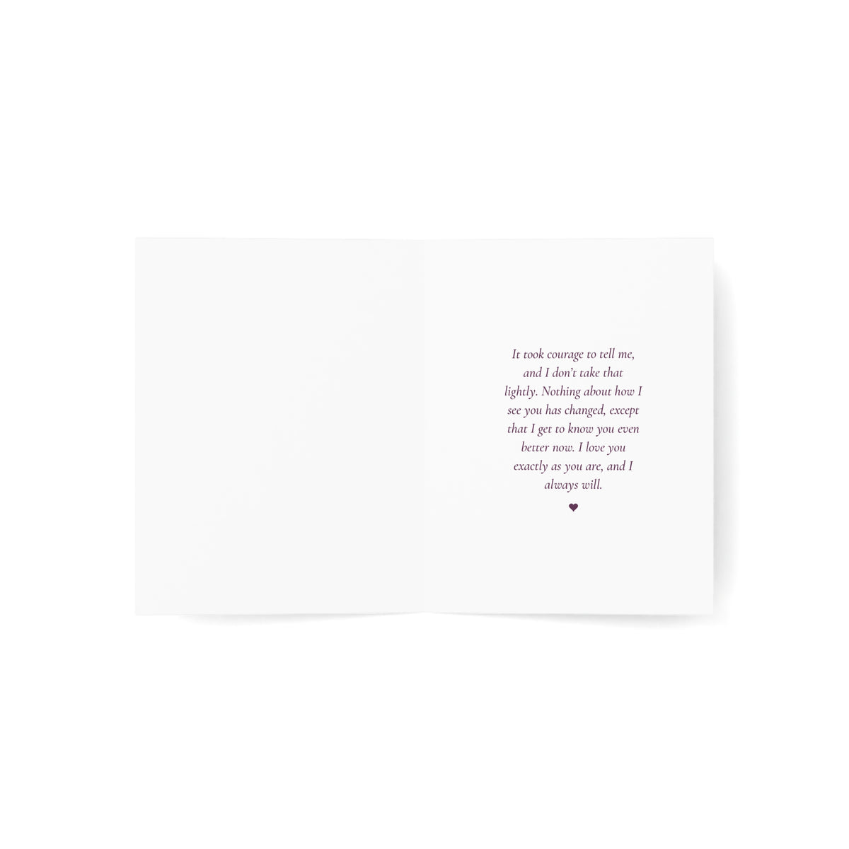 Thank You for Trusting Me | Coming Out Card for Someone You Love