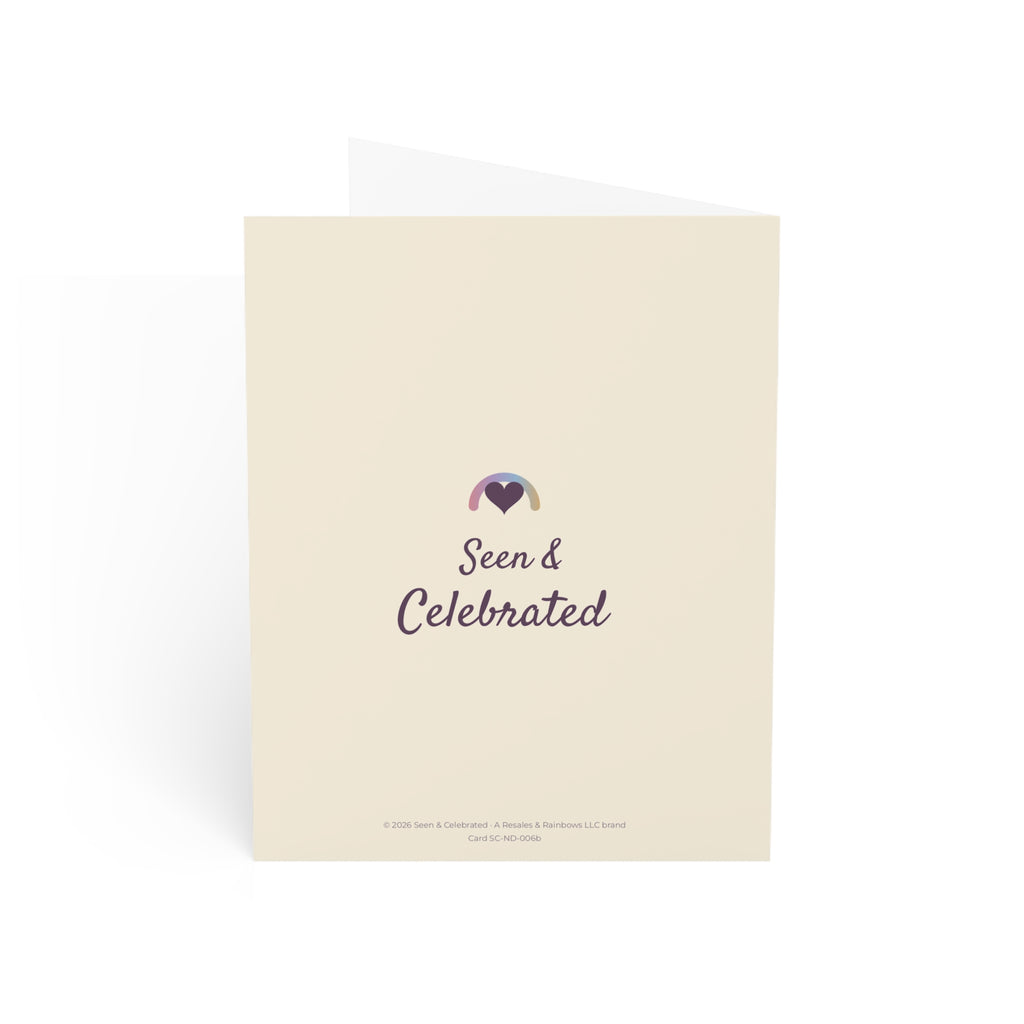 Your Child's Diagnosis Day | Autism Parent Support Card, Black Family