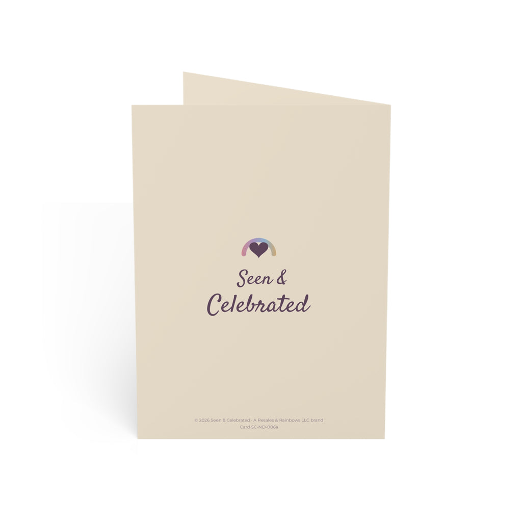 Your Child's Diagnosis Day | Autism Parent Support Card, Hands