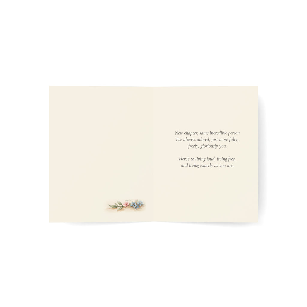 Look at You, Living Your Truth | Transition Celebration Card