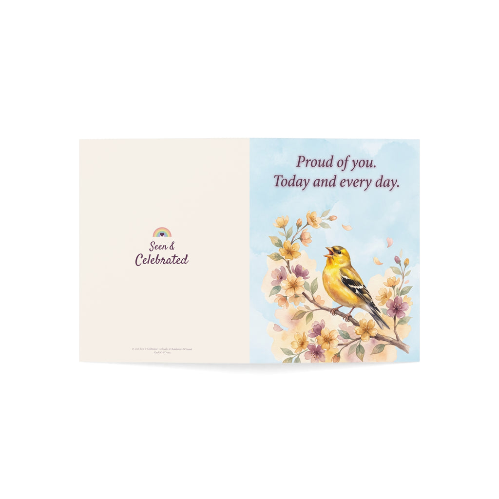 Proud of You, Today and Every Day | Coming Out Card, Songbird