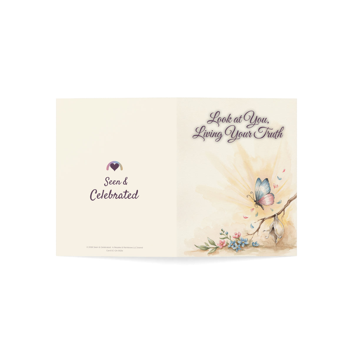 Look at You, Living Your Truth | Transition Celebration Card