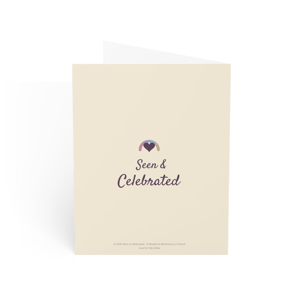 Your Child's Diagnosis Day | Autism Parent Support Card, Hands
