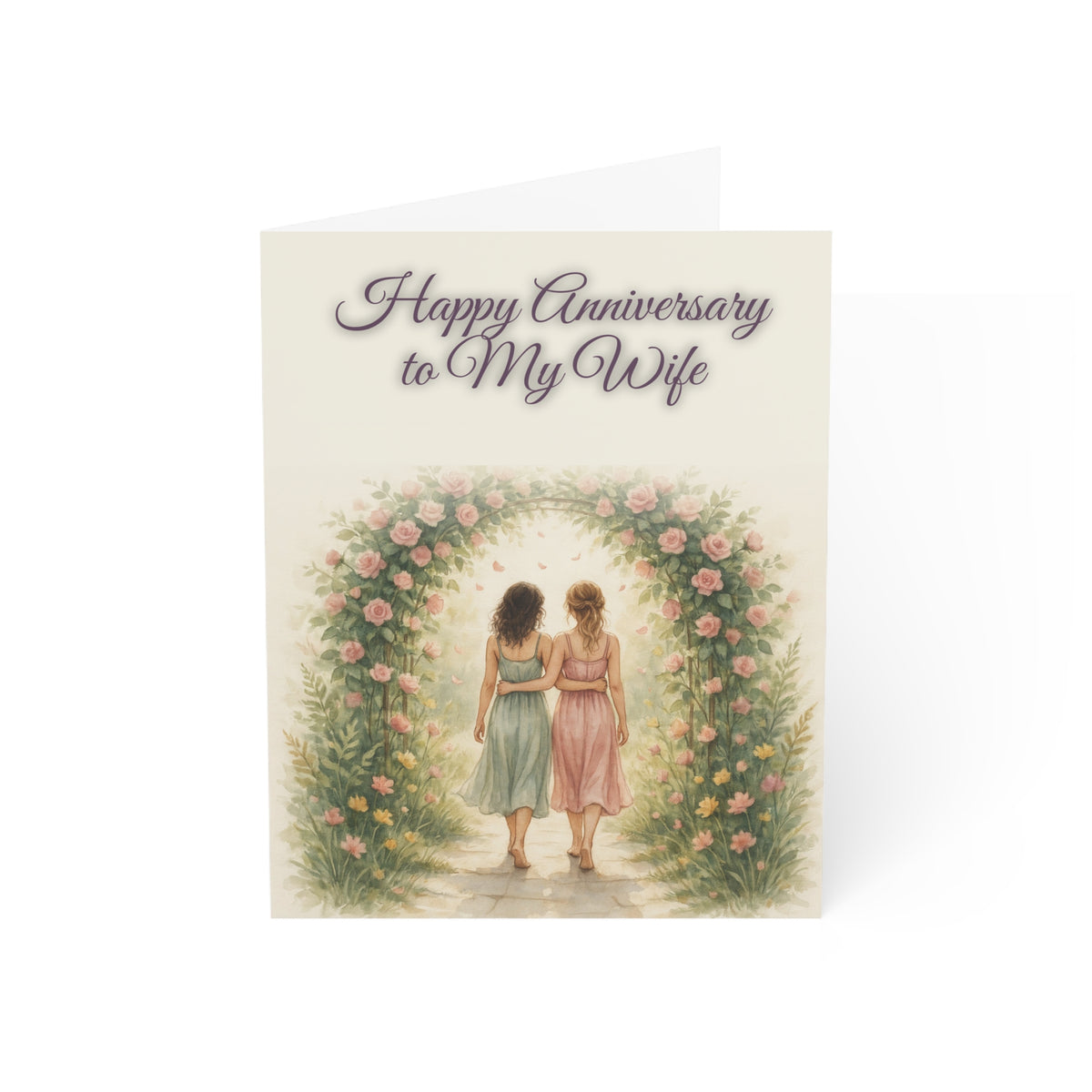 Happy Anniversary to My Wife | Wife to Wife Anniversary Card, Garden Arch