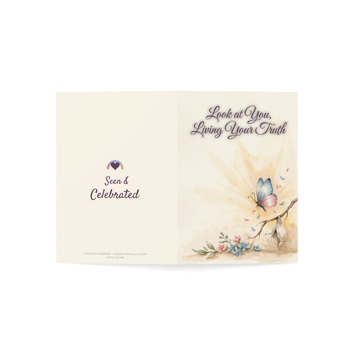 Look at You, Living Your Truth | Transition Celebration Card