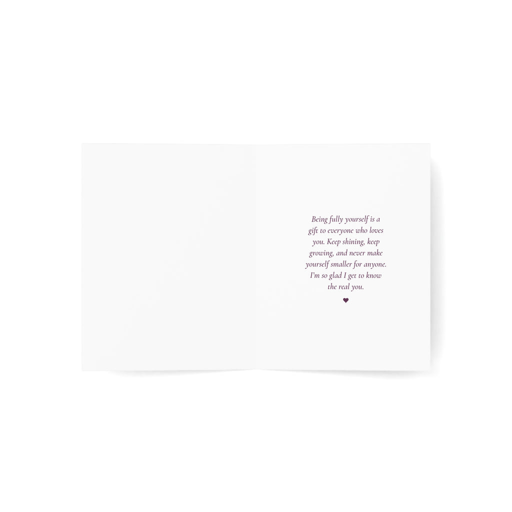 A Little More of You | Coming Out Card to Celebrate Being Yourself