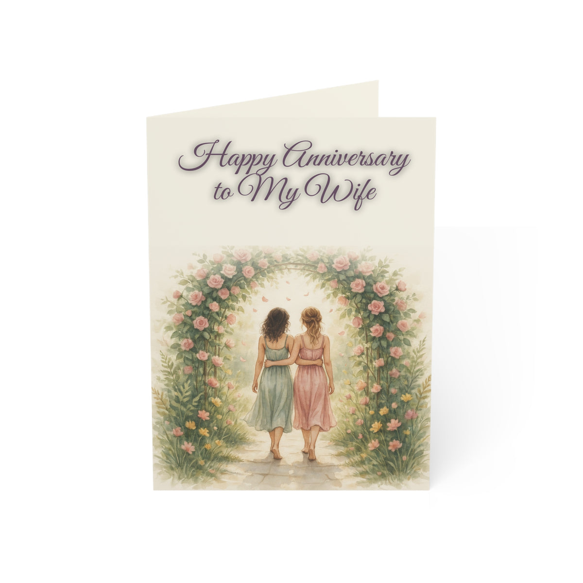 Happy Anniversary to My Wife | Wife to Wife Anniversary Card, Garden Arch