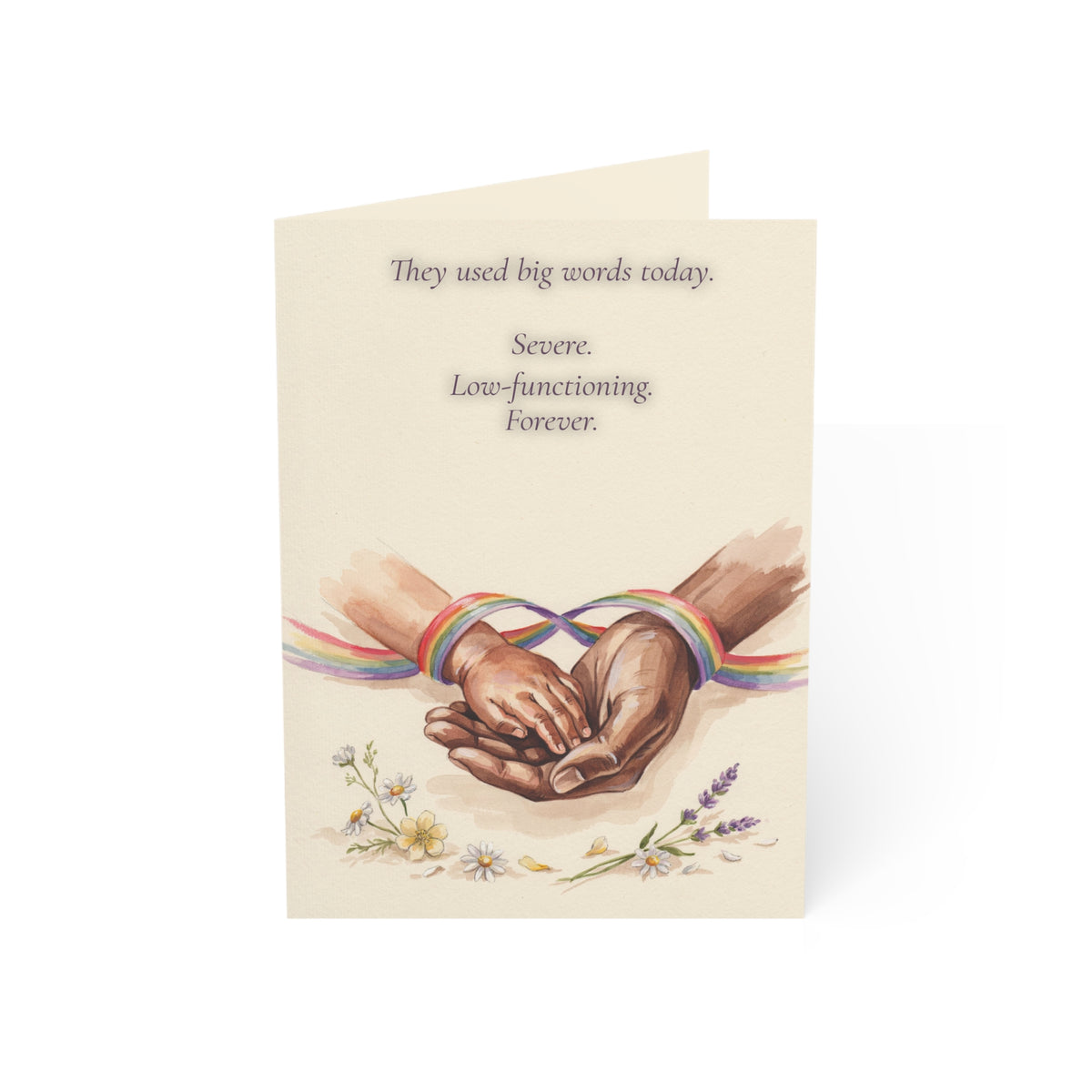 Your Child's Diagnosis Day | Autism Parent Support Card, Black Family