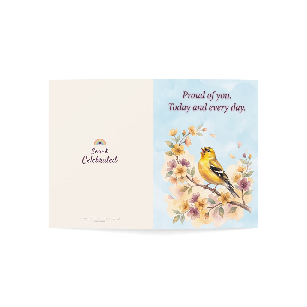 Proud of You, Today and Every Day | Coming Out Card, Songbird