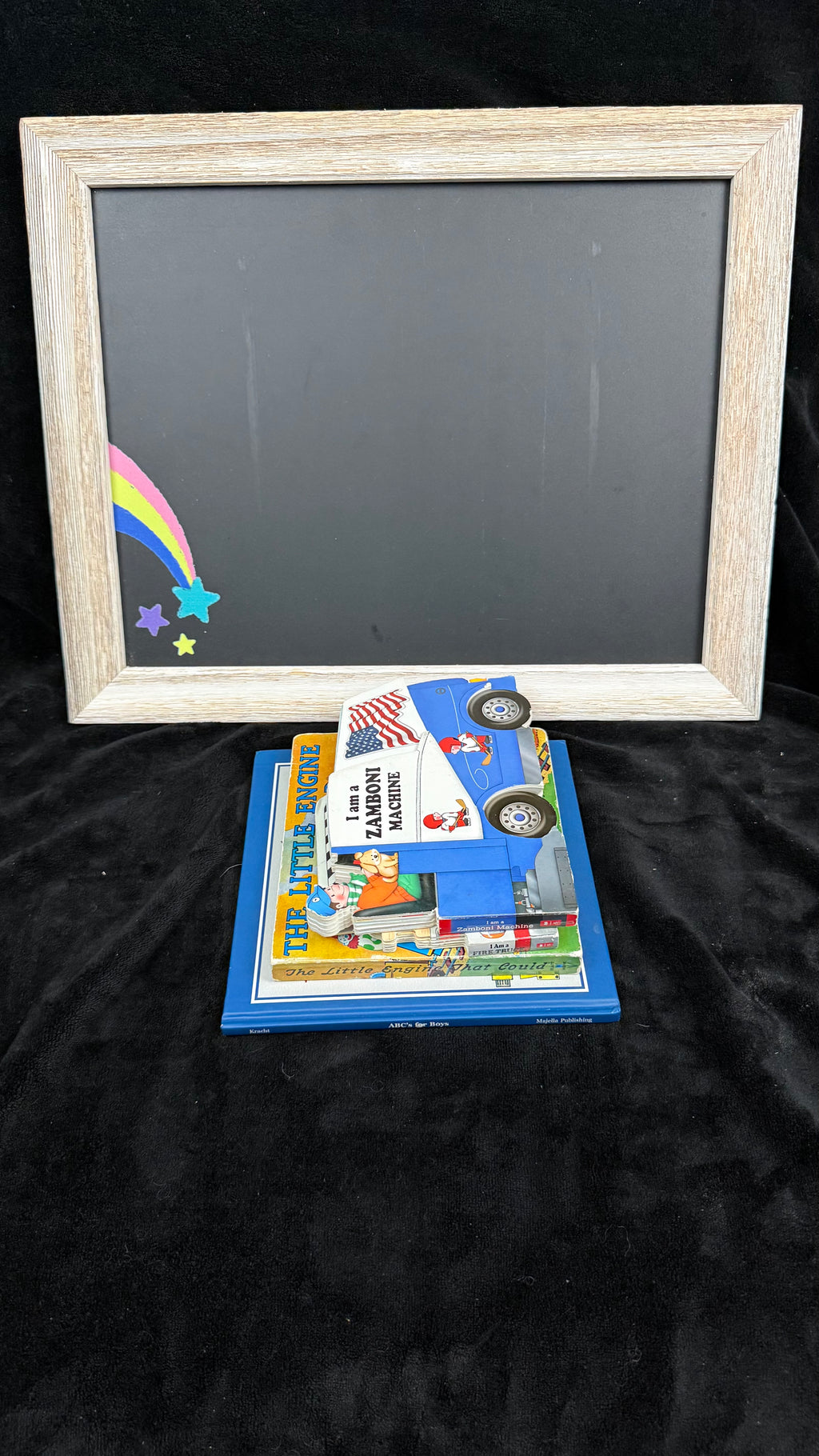 Back covers of the four Things That Go bundle books
