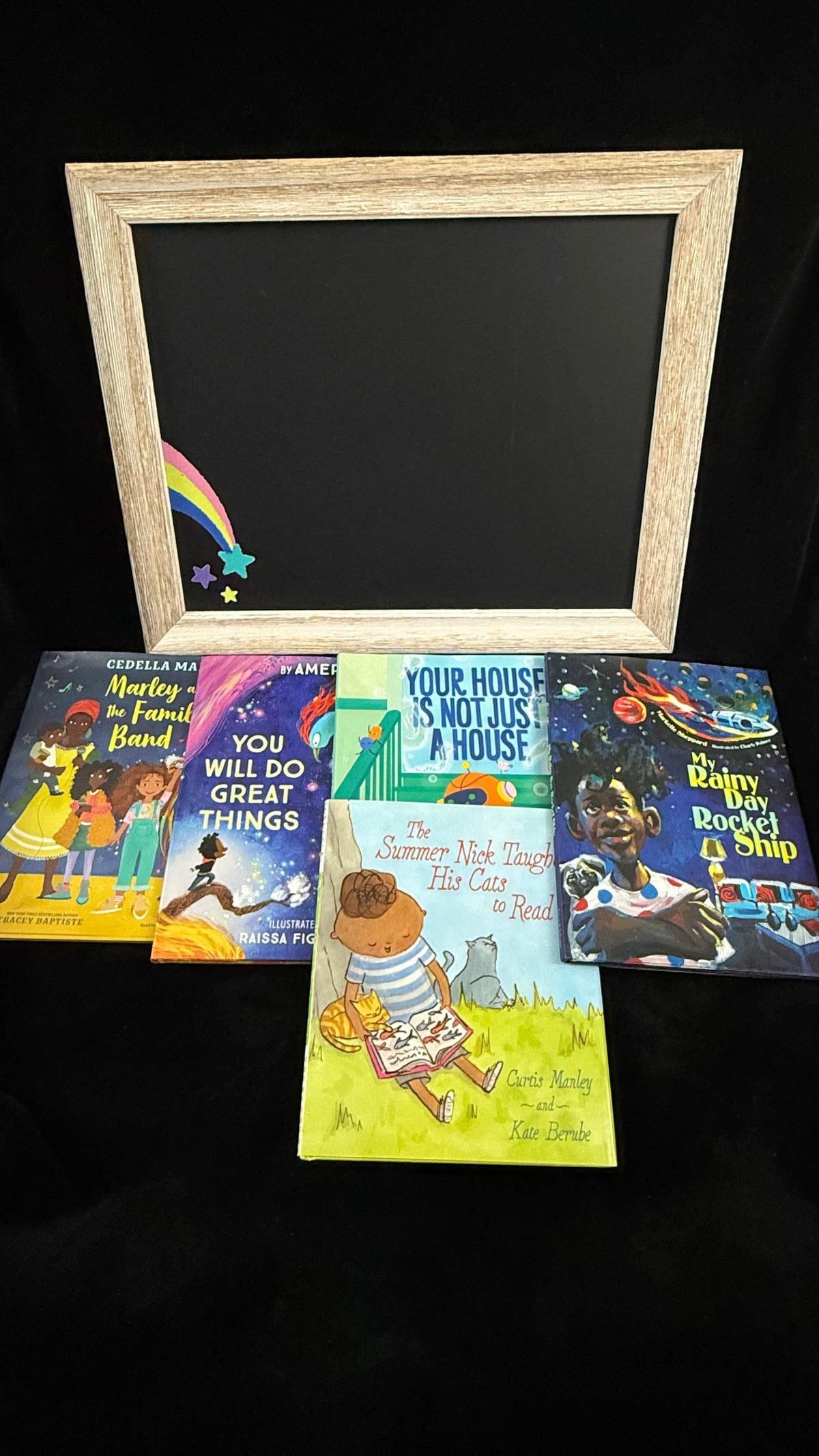 You Will Do Great Things book bundle covers spread on velvet backdrop