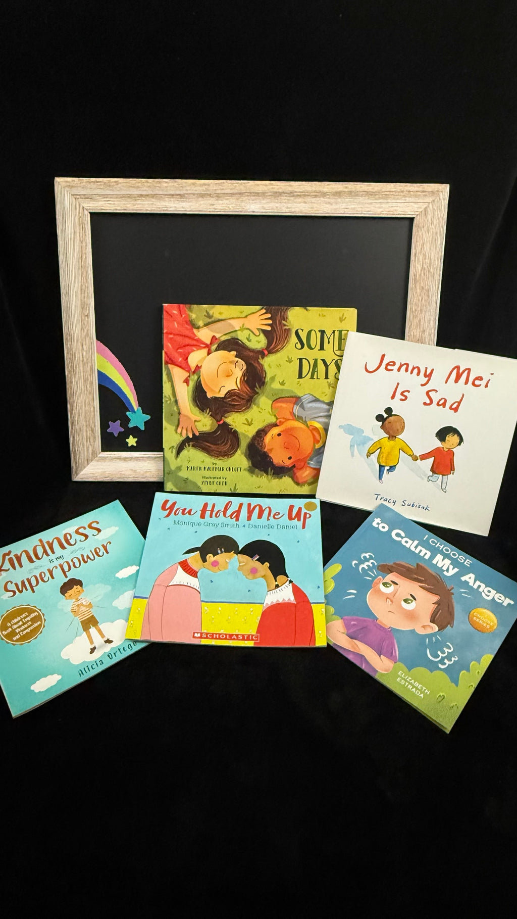 Social Emotional book bundle close up of all five covers fanned out