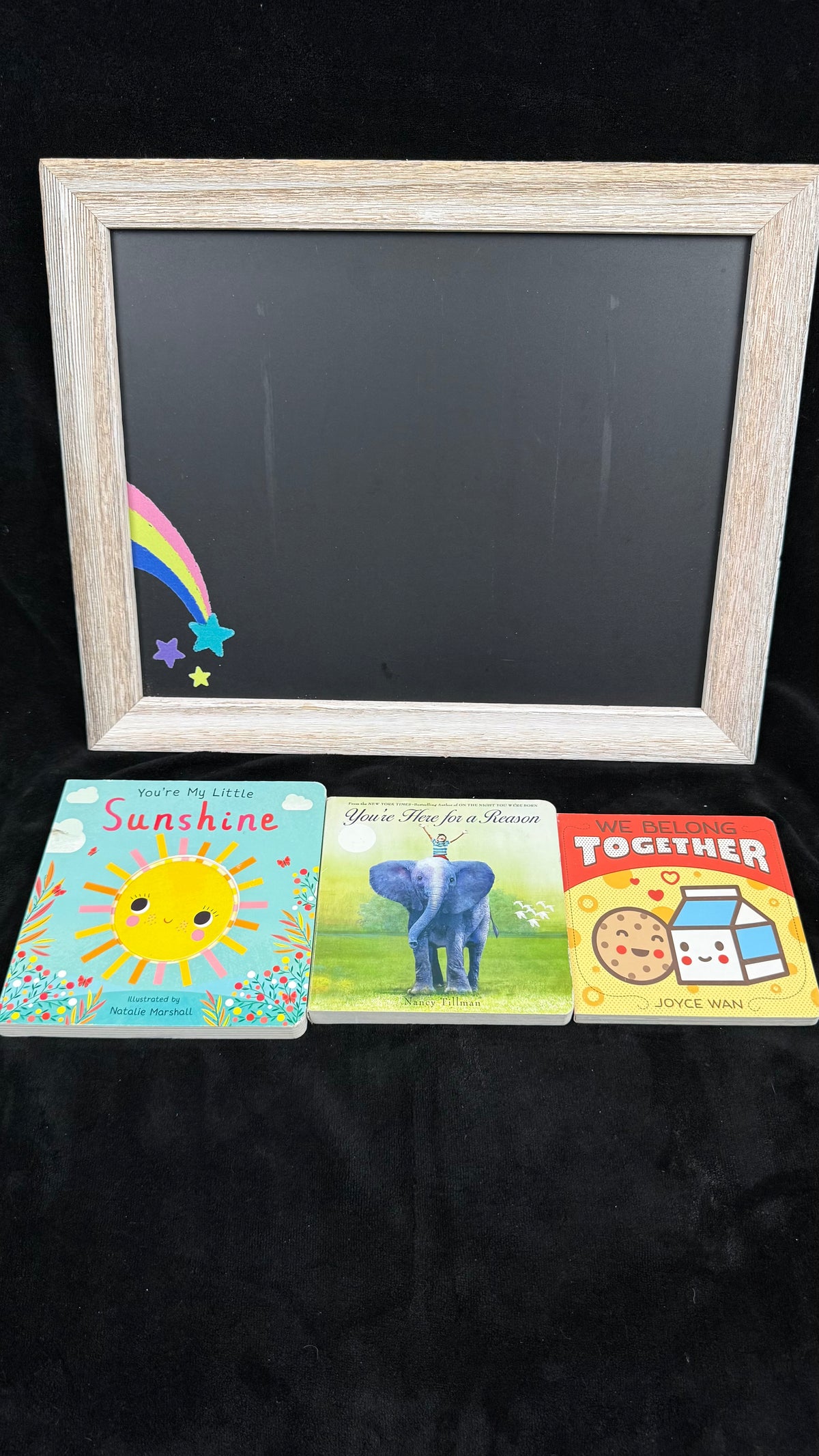Back covers of the three You Are Loved board books