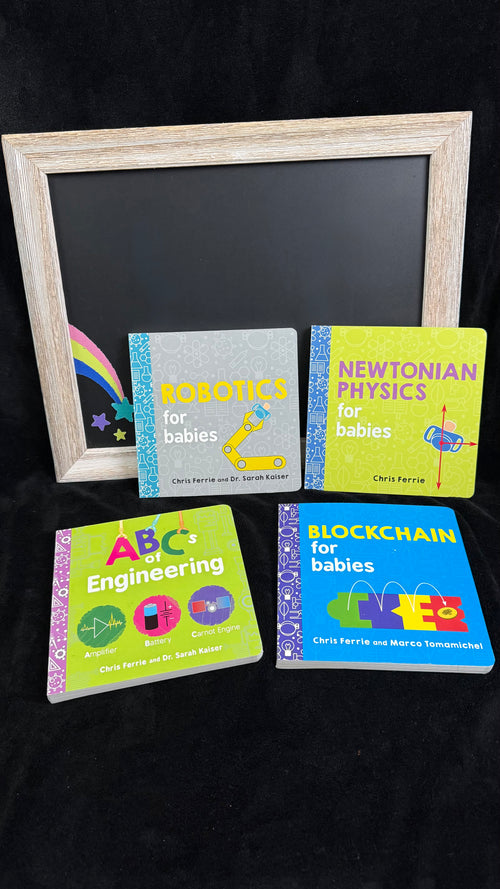 Baby STEM board book bundle close up of the four covers
