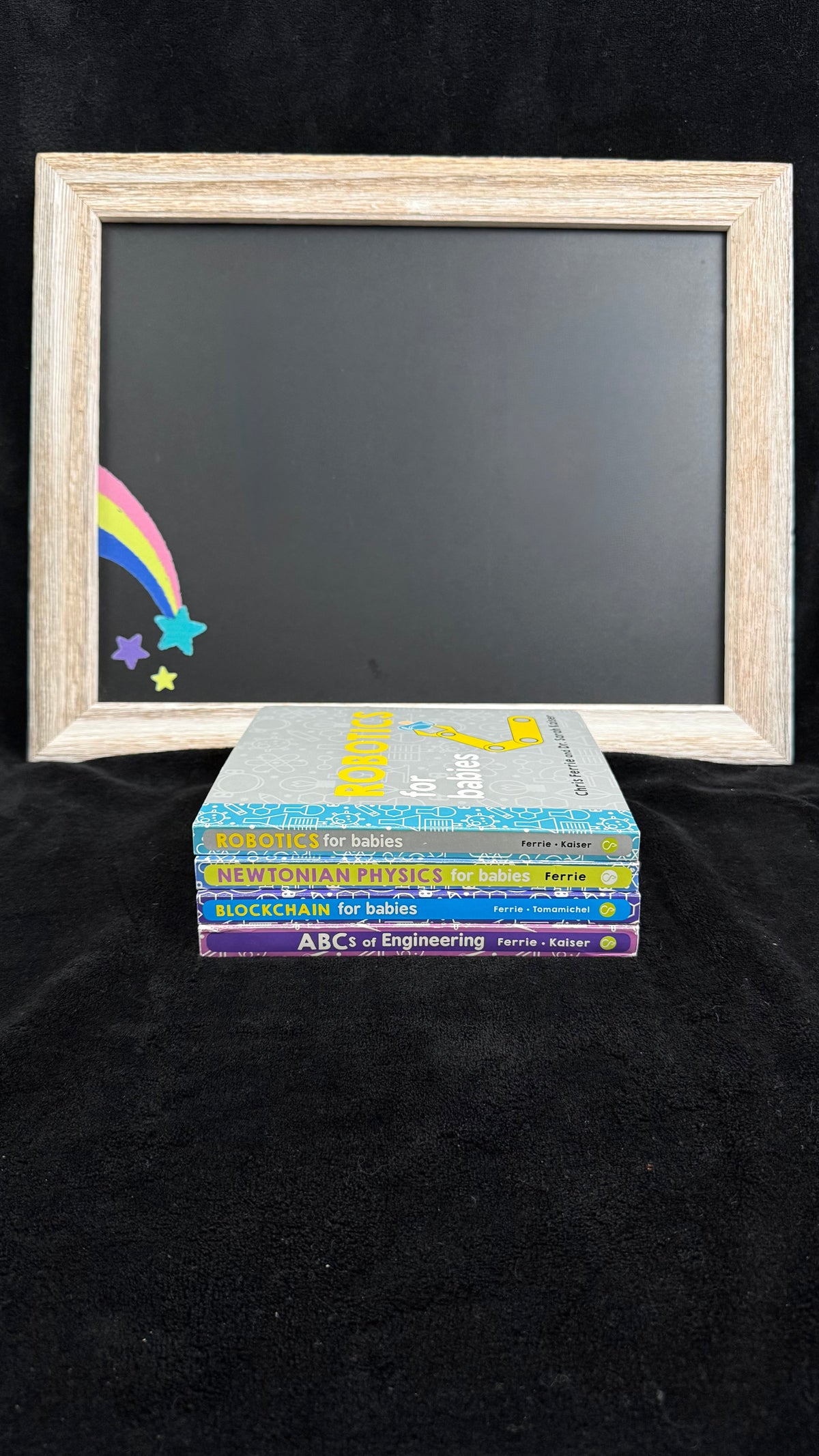 Baby STEM board book bundle spines stacked