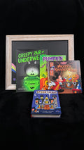 Halloween Story Stack bundle: Creepy Pair of Underwear, Pumpkin Patch activity book, Mickey's Spooky Night and Spookytale board book